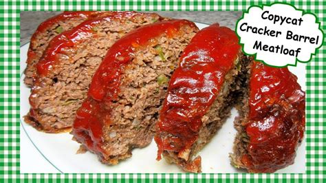 1 pkg crackers, crushed ( or 1 cup dry instant oats). Copycat CRACKER BARREL Meatloaf - Best Meatloaf Recipe ...