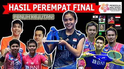 Hasil Perempat Final Malaysia Masters 2023 The Daddies Tersingkir C
