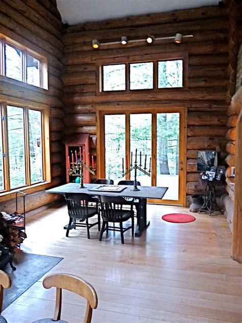 A Log Cabin That I Built For Myself Rustic Dining Room New York