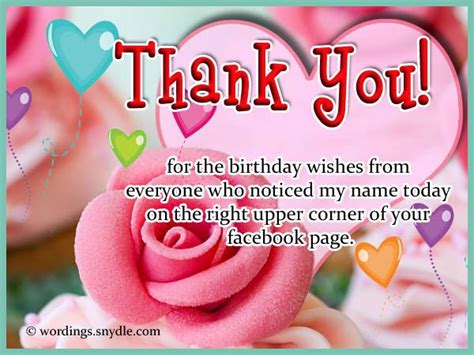 Birthday thank you messages and quotes thank you for making my day so special. Thank You for Birthday Wishes on Facebook, Twitter ...