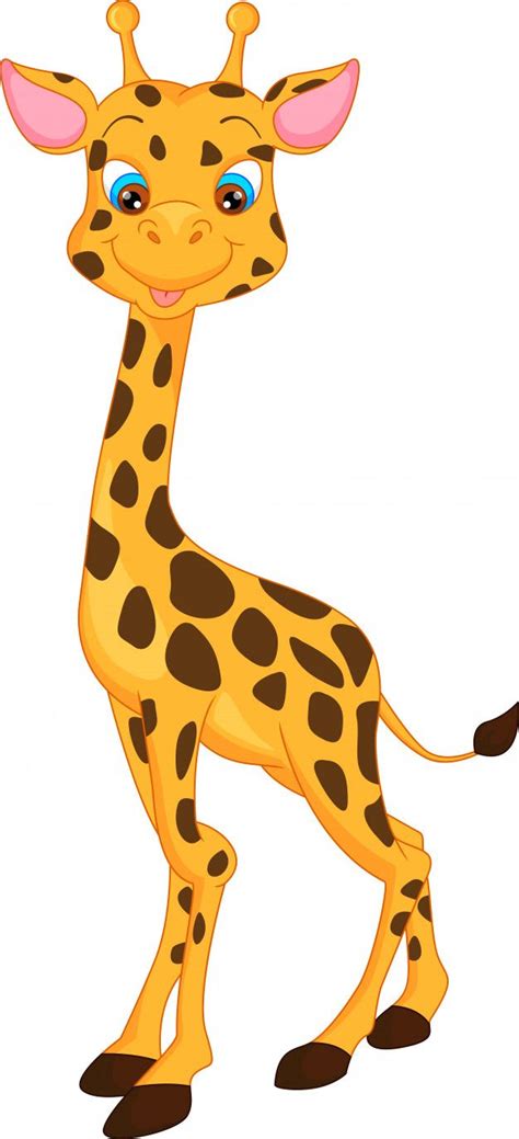 Desenho De Girafa Bonitinho Vetor Premium Cute Giraffe Cartoon