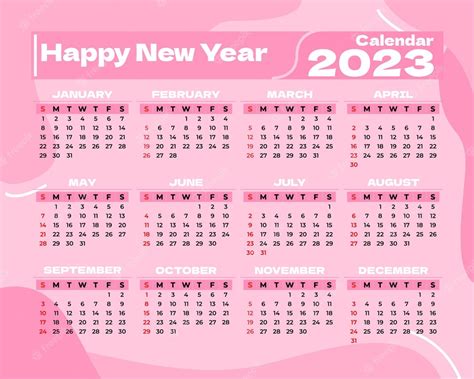 Premium Vector Vector 2023 Calendar Template