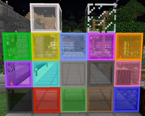 Stained Glass Blue Minecraft Glass Designs