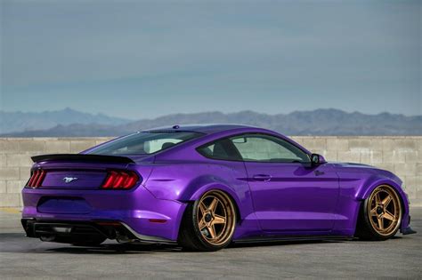 This Lamborghini Purple Ford Mustang Is Is Low Wide And Up For Grabs