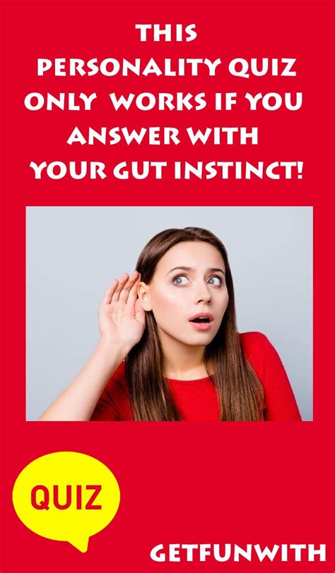 This Personality Quiz Only Works If You Answer With Your Gut Instinct