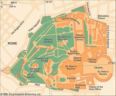 Map Of Vatican City And Geographical Facts World Atlas