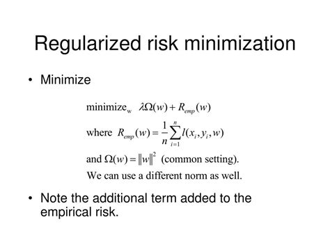 Ppt Regularized Risk Minimization Powerpoint Presentation Free