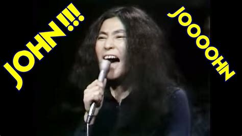 Yoko Ono Screaming Insanely In The Studio Joooohn Youtube