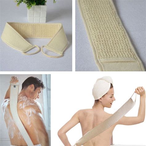Buy 1pc Unisex Soft Skin Care Exfoliating Loofah Sponge Back Strap Bath Shower