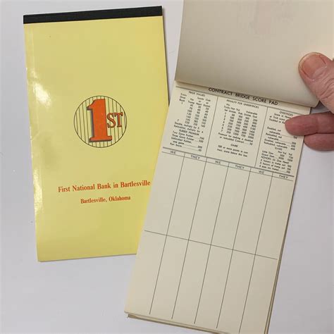 Vintage Bridge Score Pads 24 Sheets Journaling Spot Junk Etsy