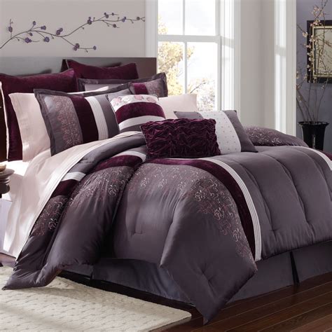 In these page, we also have variety of images available. Gray and Purple Bedding Product Choices - HomesFeed