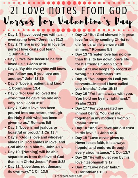 21 Love Notes From God Bible Verse Scriptures To Encourage You On