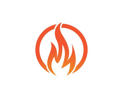 Fire Vector Icon Logo Template 585186 Vector Art At Vecteezy