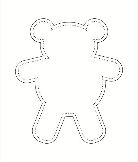 10 Best Printable Teddy Bear Sewing Pattern Pdf For Free At Printablee