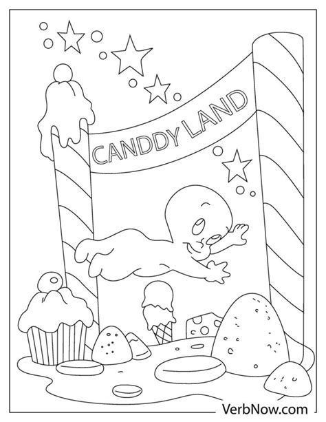 free candyland coloring pages and book for download printable pdf verbnow