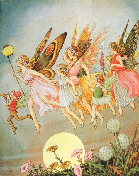When The Fairies Came By Ida Rentoul Outhwaite Vintage Fairies