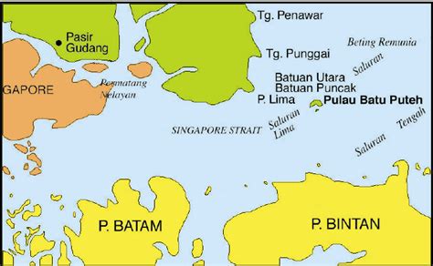 Dalam kejadian jam 3.10 pagi itu, mangsa, koperal baharuddin ramli, 54, sedang bertugas bersama seorang lagi. Batu Puteh Island. Adapted from Peta Baru Menunjukkan ...