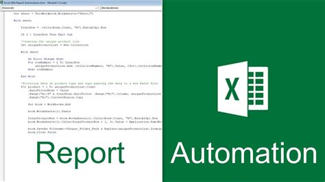 Excel Vba Report Automation Youtube