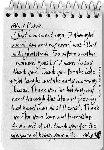 Thank you for not saying i love you just because you have to prove it by celebrate your love and romance with these romantic thank you messages for girlfriend and keep your romance. Pin by lizbeth lopez on Romantic | Letters to my husband ...