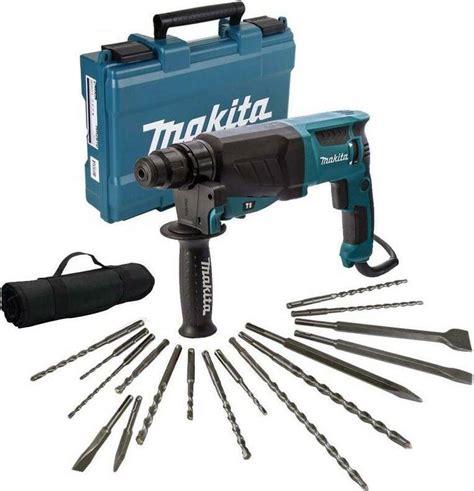 Makita Hr V Sds Plus Mode Rotary Hammer Drill Piece Bit Set