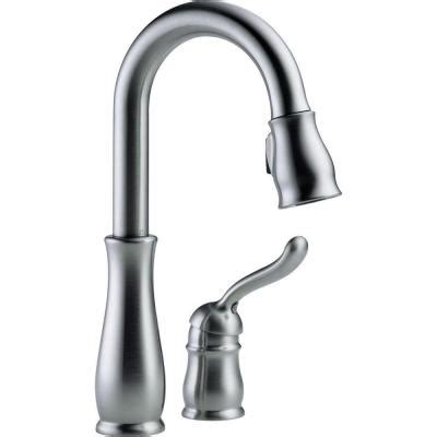 I have not had problems with spotting. Delta Leland Single-Handle Pull-Down Sprayer Kitchen ...
