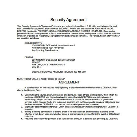 Private Security Contract Template