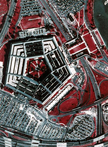 A 36 Inch Color Aerial Photograph Of The Pentagonarlington Virginia