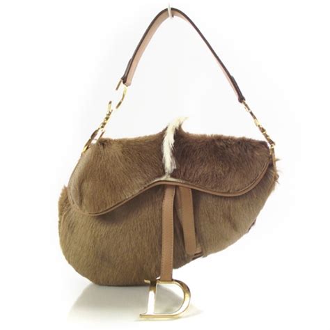 Christian Dior Pony Hair Saddle Bag 14417 Fashionphile