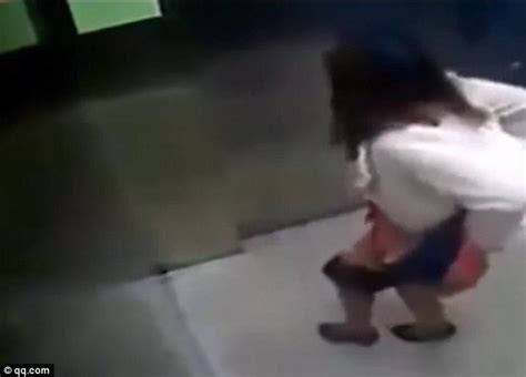 When Nature Calls Disgusting Moment Woman Defecates In A Lift And Then Calmly Walks Out Daily