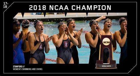 stanford captures second straight 10th all time ncaa women s swimming and diving championship