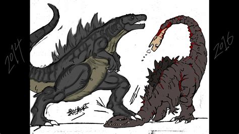 Legendary Godzilla Vs Shin Godzilla By Trexking On Newgrounds