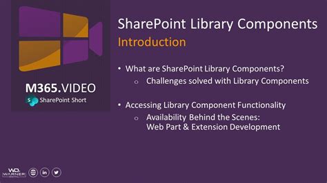 Sharepoint Library Components Introduction Youtube