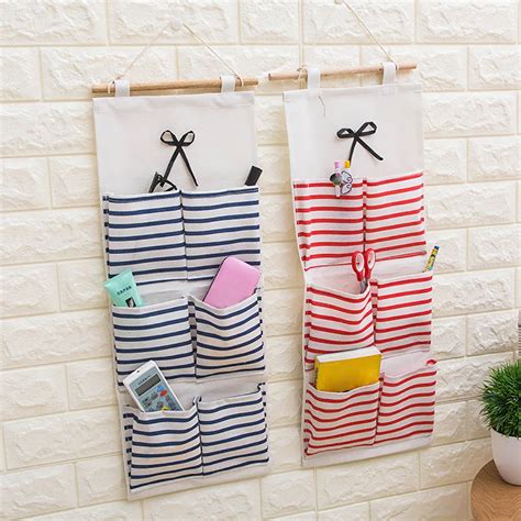 Multiple Pockets Storage Hanging Bag Wall Mounted Door Pouch Room