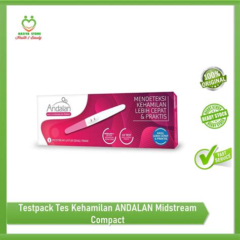 Testpack Tes Kehamilan ANDALAN Midstream Compact /Tes Hamil Alat Uji