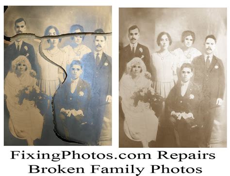 Photo Repair And Photo Restoration Samples Of Fixing Photos Retouching