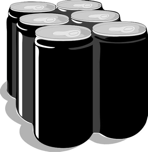 Beverage Cans Black Clip Art At Clker Vector Clip Art Online Royalty Free Public Domain