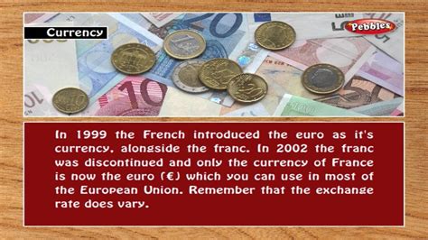 Currency In France Learn French Through English Learn French For