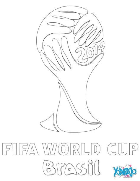 Dibujos Para Colorear 2014 Fifa World Cup Logo