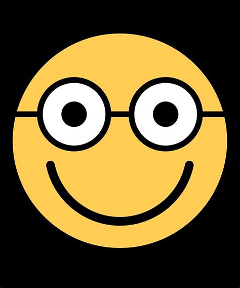 Smiley Face Happy Smiling Geek Glasses Face Digital Art By Dogboo
