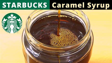 Homemade Starbucks Caramel Syrup Simple And Easy Caramel Syrup YouTube
