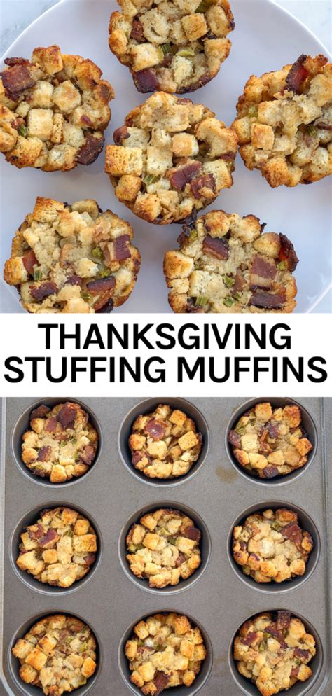 Thanksgiving Stuffing Muffins With Bacon Thanksgiving Stuffing