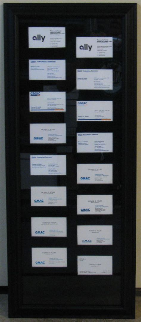 Business Card Frame Framed By Custom Framing To You Custom Picture