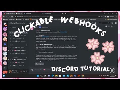 How To Make Clickable Webhooks Discord Tutorial Youtube