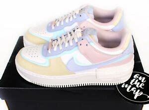 Check the transparent swoosh on this baby. Nike Air Force 1 AF1 W OMBRA Pastello Blu Rosa Ghost UK 3 ...