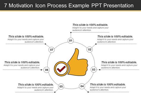 7 Motivation Icon Process Example Ppt Presentation