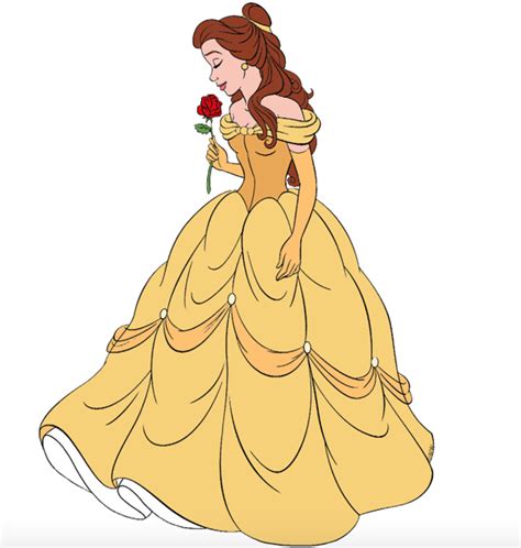 Belle With Beautiful Pink Roses Disney Style Disney Love Disney Art