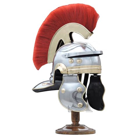 Roman Officer Centurion Historical Helmet Armor With Stand 3
