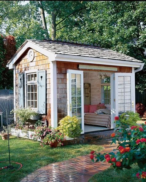 17 Charming She Sheds To Inspire Your Own Backyard Getaway Backyard Cottage Backyard Sheds