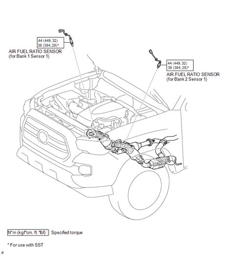 Toyota Tacoma 2015 2018 Service Manual Air Fuel Ratio Sensor 2gr Fks