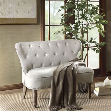 Madison Park Berkley Button Tufted Settee Bed Bath And Beyond
